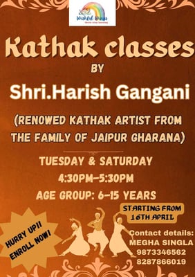 Wishful wings-Kathak Classes By Shri.Harish Gangani