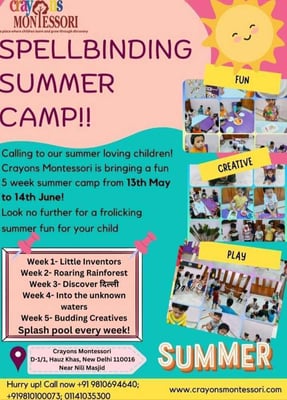 Crayons Montessori-Spelling Summer Camp