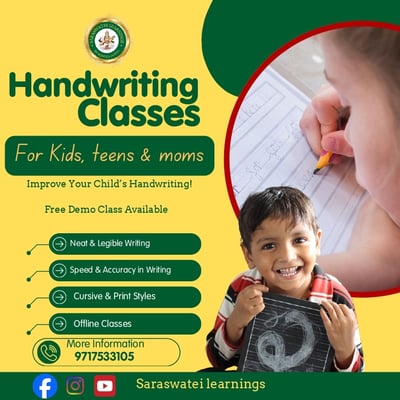 Saraswatei Learnings:Handwriting Classes
