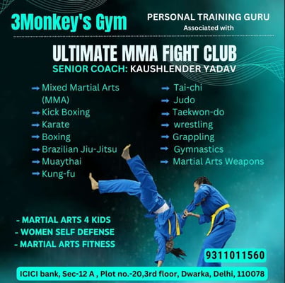 3Monkey's GYM (3MG)-MMA and Martial Arts Training