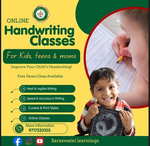 Saraswatei Learnings: Online Handwriting Classes
