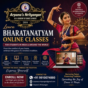 ARPANAS NRITYANGAN-Online Bharatanatyam Dance Classes