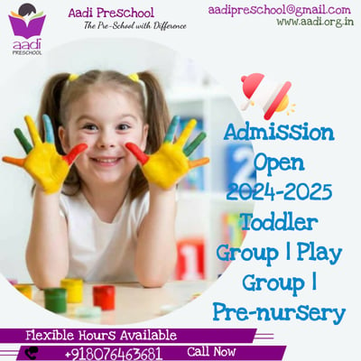 Aadi Play School-Admission Open-2024-2025