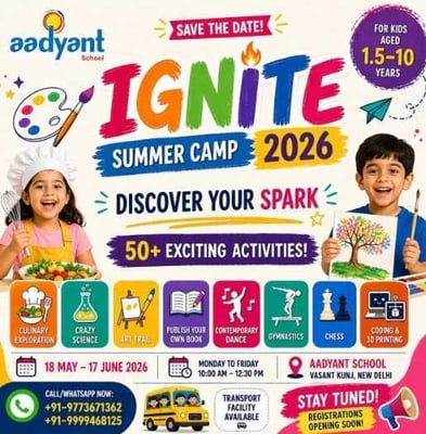 Aadyant School-Ignite Summer Camp 2026
