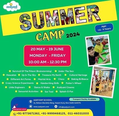 Aadyant School-Summer Camp