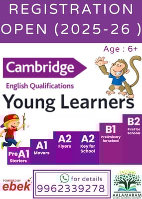Aalamaram Global Learning Academy  -  Cambridge English Program 2025-26