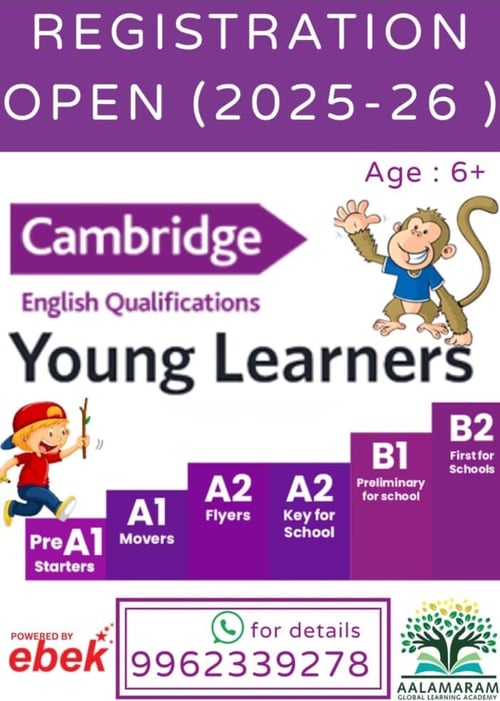 Aalamaram Global Learning Academy  -  Cambridge English Program 2025-26
