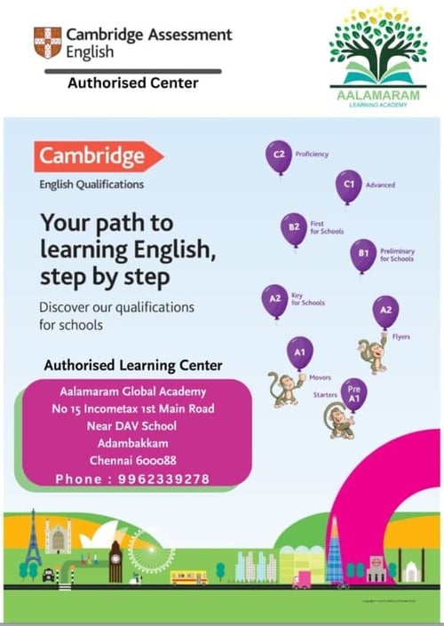 Aalamaram Global Learning Academy  -  Cambridge English Program