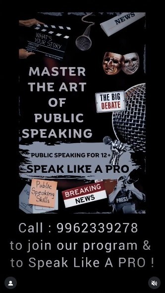 Aalamaram Global Learning Academy  -  Public Speaking Program