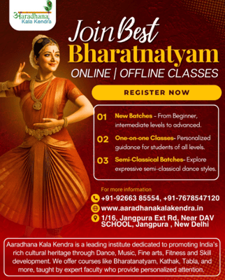 Aaradhana Kala Kendra  -  Online Bharatnatyam Classes