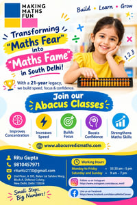 Abacus and Vedic Maths-Abacus Classes (Defence Colony)