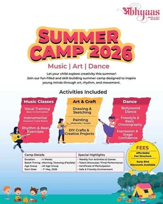 Abhyaas Music & Art Academy-Summer Camp 2026