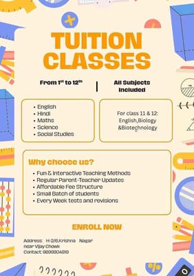 All Subjects Tuition Classes-Tuition Classes for Kids