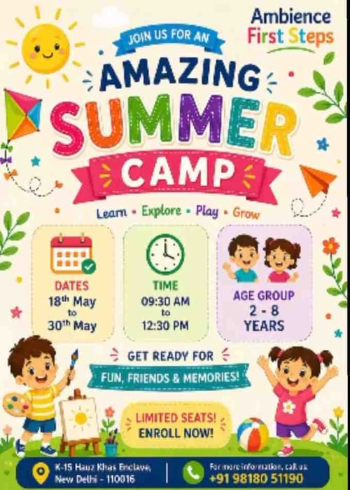 Ambience First Steps-Summer Camp for Kids