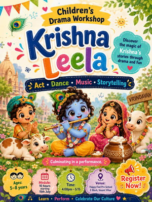 Ambience Public School-Krishna Leela Drama Workshop for Kids