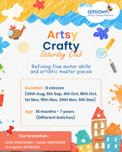 Amiown Amity's Caring Preschool  -  Artsy Crafty Club
