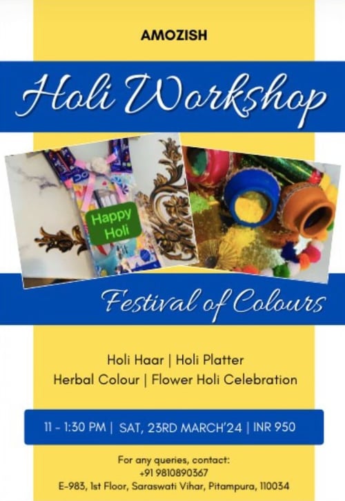 Amozish-Holi Workshop