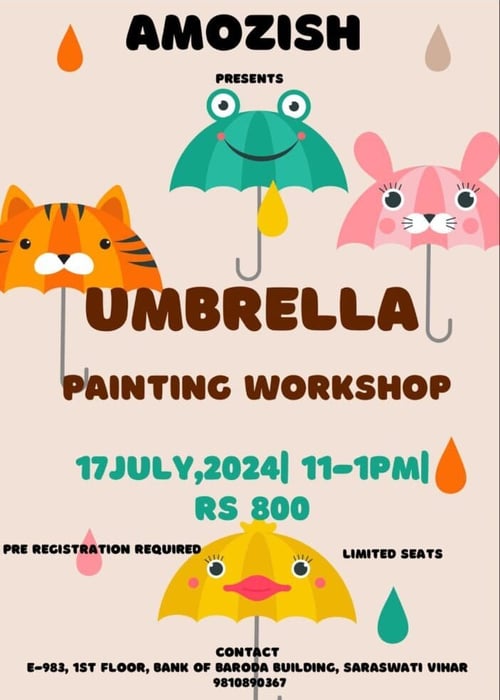 Amozish-Umbrella Painting workshop
