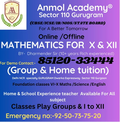 Anmol Academy-Mathematics for Xth & XIIth