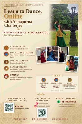 Annapurna Chatterjee Dance Academy-Learn to Dance Online