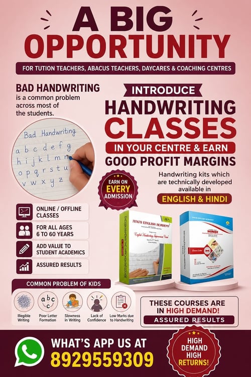 Anu English Academy-Handwriting Classes for Kids