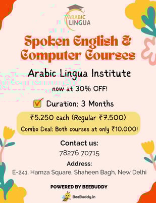 Arabiclingua  -  Spoken English & Computer Courses