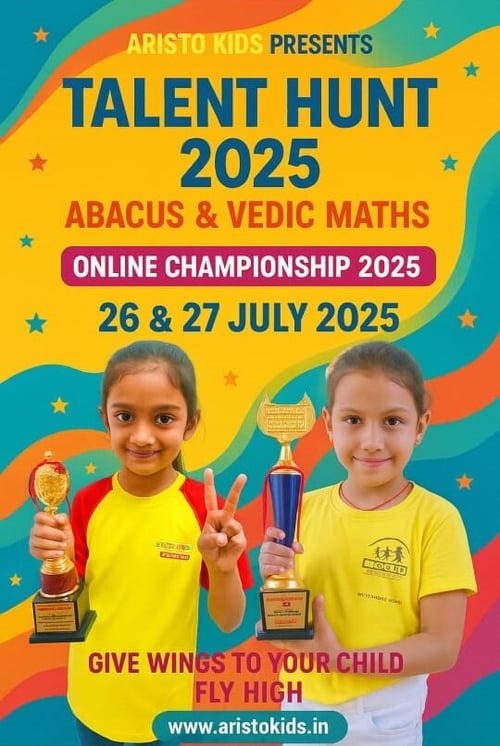 Aristo Kids  -  Talent Hunt 2025 ( ABACUS & VEDIC MATHS Classes )