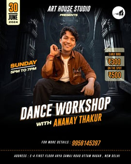 Art House Studio-Dance workout with Ananay Thakur