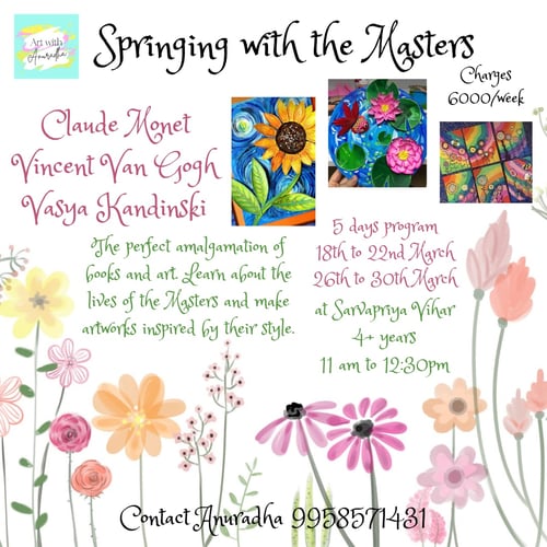 Art With Anuradha-Springing with the masters