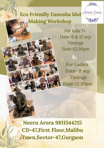 Artistatwain-Eco Friendly Ganesha Idol Making Workshop