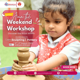 Artshaala  -  Weekend Pottery & Sculpting Workshop For Kids