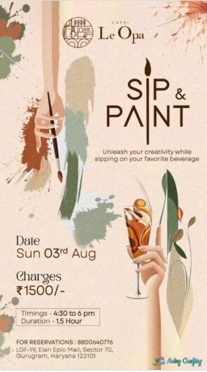 Artsy Craftsy  -  Sip & Paint Art Session