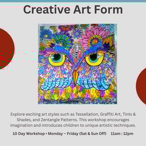 Artsy Craftsy- Creative Art Form Workshop