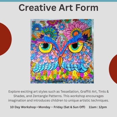 Artsy Craftsy- Creative Art Form Workshop