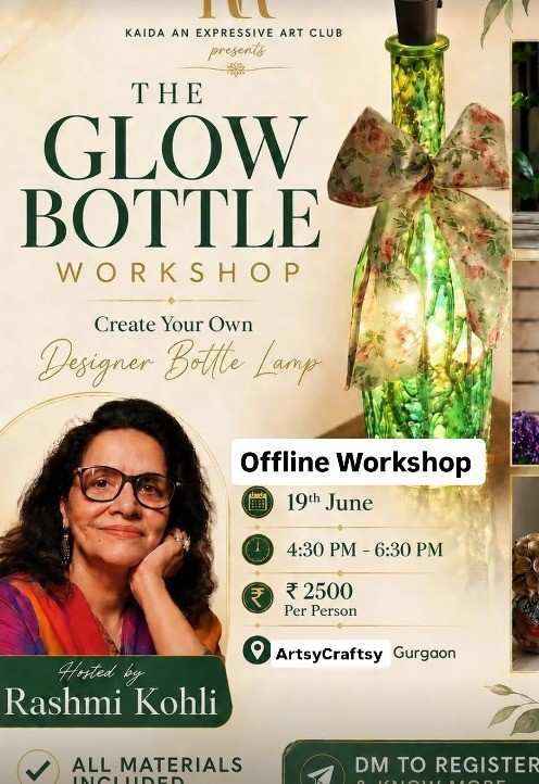 Artsy Craftsy-Glow Bottle Workshop
