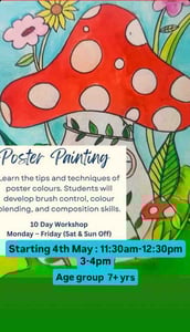 Artsy Craftsy-Poster Painting Workshop