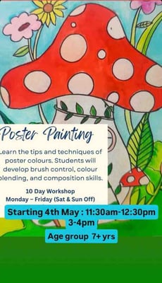 Artsy Craftsy-Poster Painting Workshop
