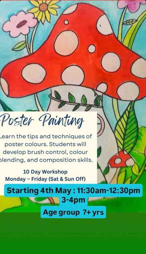Artsy Craftsy-Poster Painting Workshop