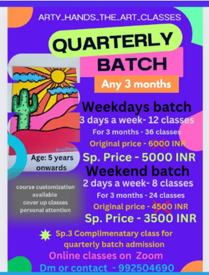 Arty Hands The Art classes  -  Online Art Course For Kids