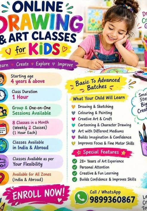 Artzy Kreation-Online Drawing and Art Classes for Kids