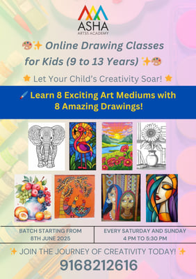 Asha Academy  -  Drawing Classes For Kids