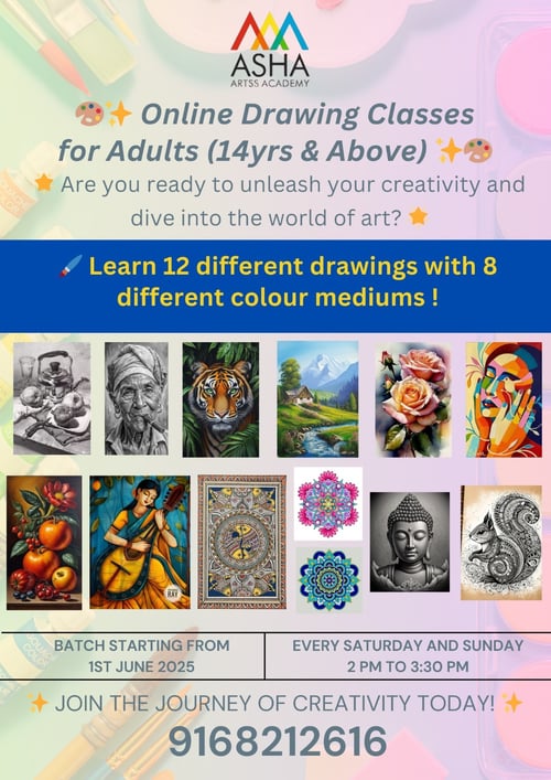 Asha Academy  -   Online Drawing Classes for Kids