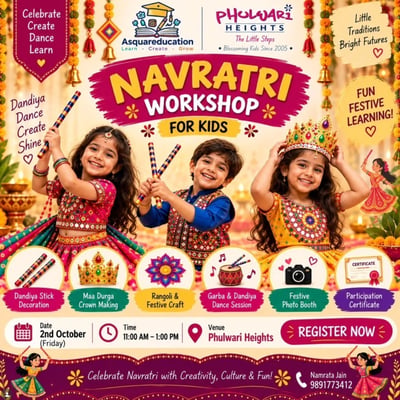 Asquare education-Navratri Workshop for Kids