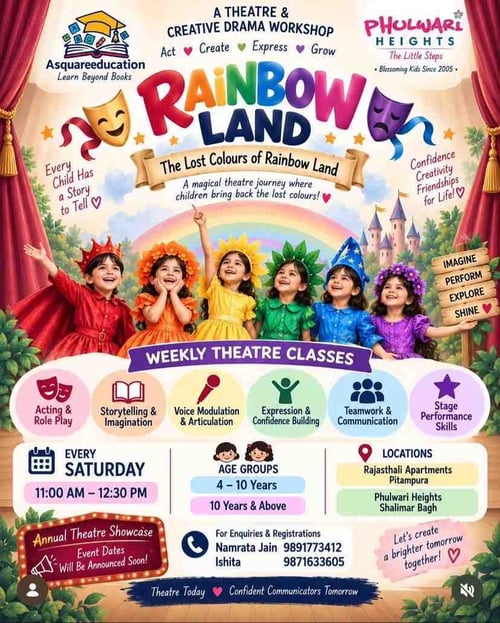Asquare education-Rainbow Land Theatre and Creative Drama Classes