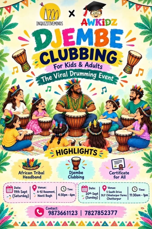 Awkidz-Djembe Drumming Clubbing