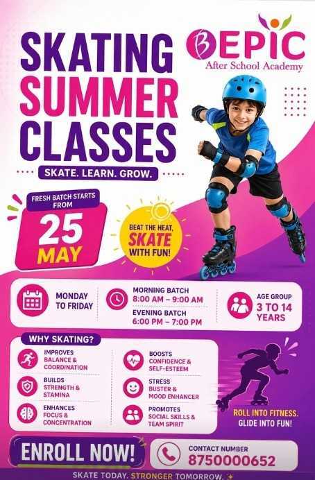 BEPIC After School-Skating Summer Classes for Kids