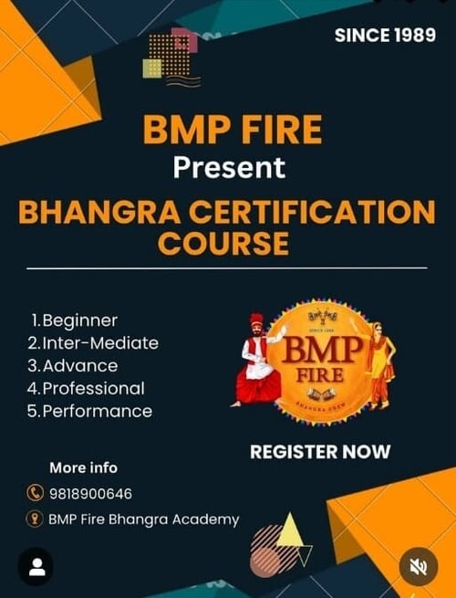 BMP Fire Bhangra Academy - Bhangra Dance Certification Course