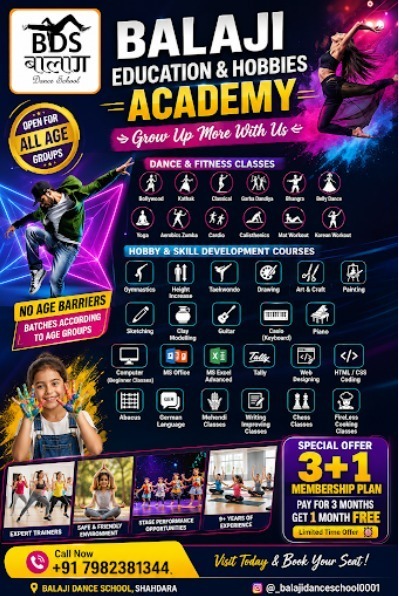 Balaji Education and Hobbies Academy-Kids Dance Fitness and Hobby Classes
