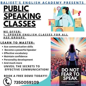Baljeets English Academy - Public Speaking Classes