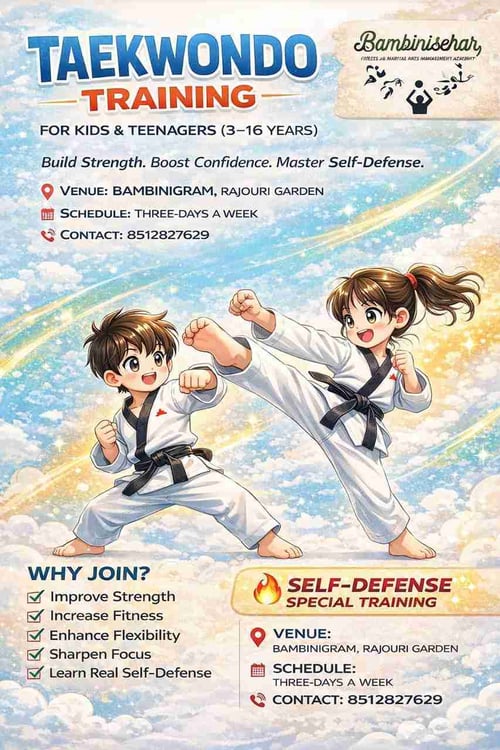 Bambinigram-Kids Taekwondo Training